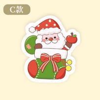 Christmas Card Creative Christmas Cartoon Small Tag Christmas Thank You Card Small Card Halloween Thank You Card c style*100pcs