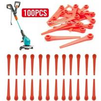 100X Plastic Replacement For Gardena Grass Trimmer EasyCut Li-18/23R Plastic Trimmer Blades For Gardena Grass Trimmer 9823 9825 60pcs