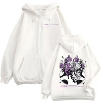 Anime JoJo Bizarre Adventure Golden Wind Graphic Manga Zipper Hoodies Men Women Clothing Fashion Hip Hop Zip Up Sweatshirts Coat L balta