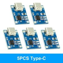 5Pcs 10Pcs Type-c Micro USB 5V 1A 18650 TP4056 TC4056A Lithium Battery Charger Module Charging Board With Protection Functions