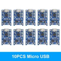 5Pcs 10Pcs Type-c Micro USB 5V 1A 18650 TP4056 TC4056A Lithium Battery Charger Module Charging Board With Protection Functions