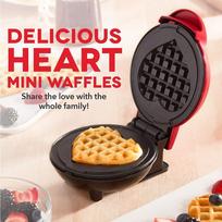 Double-Sided Mini Heart Waffle Maker - Fully Automatic Small Electric Griddle for Multifunctional Breakfasts Default
