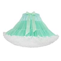 42cm 280g No Bone Petticoat Pleated Design Hexagon Mesh Crinoline Lolita Tutu Skirt  Lolita Party 29 blue