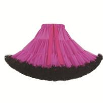 42cm 280g No Bone Petticoat Pleated Design Hexagon Mesh Crinoline Lolita Tutu Skirt  Lolita Party 52 pink