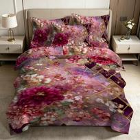 Bohemian Bedding Set 3D print Bohemian style Duvet Cover Pillowcase Multi Size Bedding Decoration, Machine Washabl 100x135cm-2pcs brown