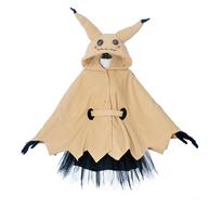 Miccostumes Moteriškas kostiumas Anime Dvasios Cosplay Geltonas gobtuvas su sijonu, diržu ir pirštinėmis S-M beige
