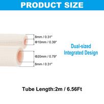 1/2/3Meter Pipe Insulation Foam Tube Heat Preservation Foam Tubing Air Conditioner Pipes Fittings for Mini Split Copper Line Set