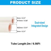 1/2/3Meter Pipe Insulation Foam Tube Heat Preservation Foam Tubing Air Conditioner Pipes Fittings for Mini Split Copper Line Set