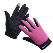 Men's Anti-Slip Two-Fingerless Half-Finger Fishing & Cycling Gloves with Sun Protection & Touchscreen Compatibility One Size pink