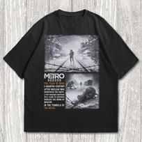 Metro Exodus Shirt, Shouter Video Game T-shirt, Horror Video Game Merch 130 gray