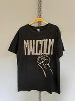 Vintage 90s Malcolm X t shirt 130 gray