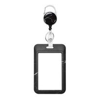 Fashionable Identity Tag Worker with Retractable Reel ID Card Holder Name Badge Clip Badge Case