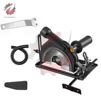 Hand Angle Grinder Converter Adjustable Grinder Bracket Cutting Woodworking Table Tool with Guide Ruler Cutting Base Holder
