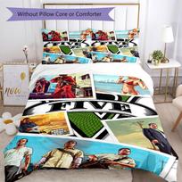 Gta Comforter Cover Set Design for Living Room Machine Washable Christmas Gift 140cmx210cm