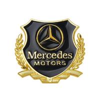 3D Metalinis Emblemos Lipdukas Kviečių Varpos Formos Automobilio Langų Dekoracija Lipdukas Aksesuarai Mercedes Benz AMG W204 W213 W211 C200 W205 beige