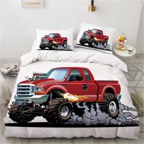 Cartoon retro car Duvet Cover Pillowcase Bedding Set for Adult Boy Girl Bedroom Decoration Children Gift Single Double LargeSize 100x135cm 2pcs&Duvet Cover