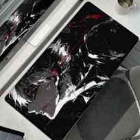 Black White Anime Desk Mat Tokyo Ghoul Mousepad Kaneki Ken Computer Gamer Non-slip Mouse Pad HD XXL PC Keyboard Desk Pad Playpad 300x600MM