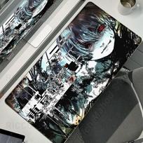 Black White Anime Desk Mat Tokyo Ghoul Mousepad Kaneki Ken Computer Gamer Non-slip Mouse Pad HD XXL PC Keyboard Desk Pad Playpad 300x600MM