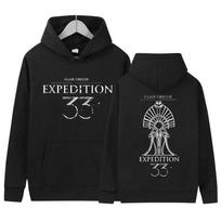 Clair Obscur Expédition 33 Graphic Cover Hoody Unisex Clothing Gothic Long Sleeve Sweatshirt Retro Aesthetic Pullover Sweatshirt XL gray