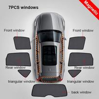 For Subaru Forester SJ 2012-2018 Car Front Shield Window SunShade Windshield Rear Side Window Curtain Sun Shade Visor All 7 PCS gray