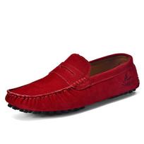 Cross48 Dideli zomšiniai mokasinai: Kvėpuojantys vairavimo mokasinai vyrams ir moterims 47 red