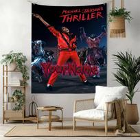 Michael Jackson Custom Your Name Wall Decor Tapestry Art For Pet Memorial Birthdaywedding Party Backdrop Family Gift 130cmx150cm