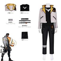 Fearless Contract Phoenix Phoenix cosplay Clothing ValoRant game men's full set cos Clothing XXXL black