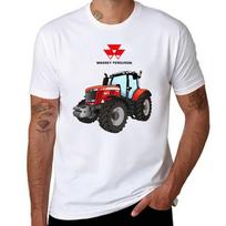 Massey Ferguson Tractor Red Tractor170 Tshirt Large Size Casual Tee Shirt Tshirt 4XL gray