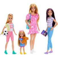 Barbie sister doll set clothes accessories including Skipper Stacey Chelsea. pink