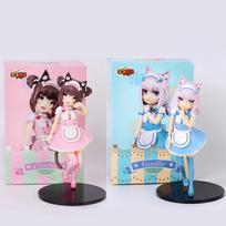 Nekopara 18Cm Anime Figure - Chocolate  Vanilla Cute Stand Pvc Model Toy Collection Decoration Ornaments For Anime Fans