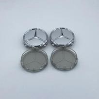 4 vnt./rinkinys 75MM/60MM Automobilio ratų centrinės stebulės dangteliai Mercedes Benz Juodas ženklelis Ratlankio dangtelis Automobilio stiliaus Dekoratyviniai priedai gray