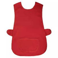 Lightweight Polyester Vest Type Waist Apron for Barbers and raudona
