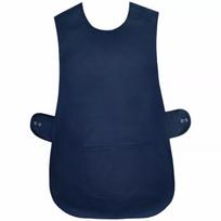 Lightweight Polyester Vest Type Waist Apron for Barbers and tamsiai mėlyna spalva