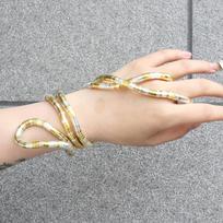 Alloy Flexible Choker Silver Color Bracelet Bendable Snake Necklace  Jewelry Accessories Multicolor 6 beige