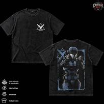 Noble Team - Halo Reach V4 Double Print Extra Large Lightweight Pickle T-Shirt - 2XL black