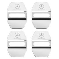 4 vnt. Automobilio Sagtis Durų Užrakto Dangtelis MB Mercedes Benz AMG W203 W204 E300 GLE W168 W169 W176 W177 W205 W212 W213 Stilius white