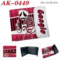 The Amazing Digital Circus Full Color Snap Button PU Leather Wallet Cartoon Anime Short Coin Purse 1pcs
