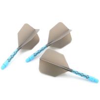 CUESOUL 929 New Launch ROST T19 Integrated Dart Shaft and Flights Big Wing Shape,Set of 3-Grey