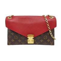 [Pre-Owned] Pallas Brown Coated Canvas Monogram Legend Crossbody Shoulder Bag With Gold Hardware - Very Good #EDKVX2 ONE SIZE brown