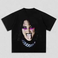 Rhea Ripley Portrait Graphic T-Shirt Men Women Wrestling Fan Casual Streetwear Short Sleeve Tee L gray