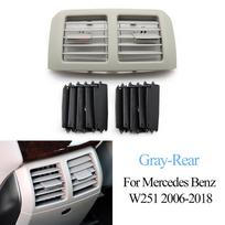 Car Left Right Central Rear Air Conditioner Grille AC Vent Panel Cover For Mercedes Benz W251 R300 R320 R350 R400 R500 2006-2009 gray