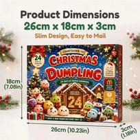 Soft Christmas Dumpling Advent Calendar Fidget Anxiety Relief Mystery Dumplings Toy Slow Resilience Decompression blue