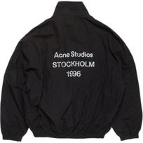 Acne Studios Logotipo spaudinio Bomber striukė B90791-900 42 black