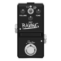 Rowin Heavy Metal Distortion Guitar Effect Pedal with 80s or 90s Metal Sounds Crazy Metal Sounds and Earphone Useable Output NANO Dist