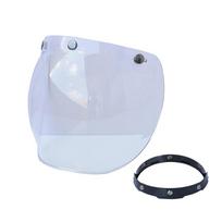 Retro Harley Bubble Visor Motorcycle Helmet Sun Shield skaidri