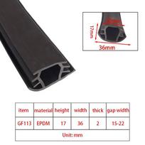 Rubber Sealing Strip 5M for Solar PV Panel Installation Weatherproof Window Door EPDM Seal Gasket Strong Adhesive Heat Resistant
