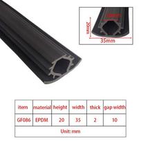 Rubber Sealing Strip 5M for Solar PV Panel Installation Weatherproof Window Door EPDM Seal Gasket Strong Adhesive Heat Resistant
