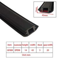 Rubber Sealing Strip 5M for Solar PV Panel Installation Weatherproof Window Door EPDM Seal Gasket Strong Adhesive Heat Resistant