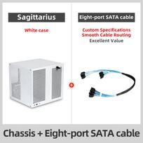 Sagittarius 8-Bay NAS Case MATX ITX Chassis ATX PSU 4 PCIe Slots 21.8L Server Storage Case