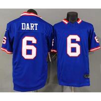 3rd Gen New York Giants 6 DART Football Jersey Embroidered American Shirt M white